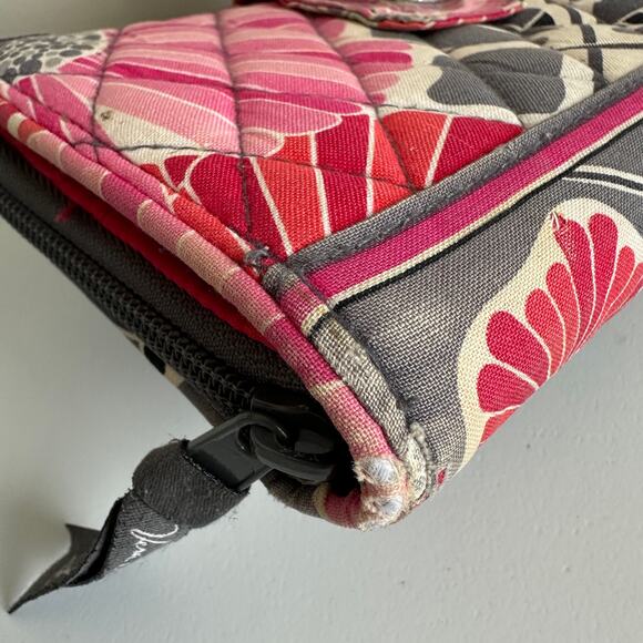Vera Bradley Cheery Blossoms Turn Lock Wallet Large Daily Clutch Organizer Wear - Picture 7 of 12